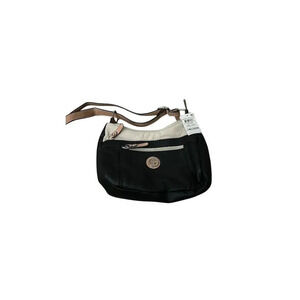 Giani Bernini Women's Colorblock Hobo Bag Black & Cream Shoulder Strap
